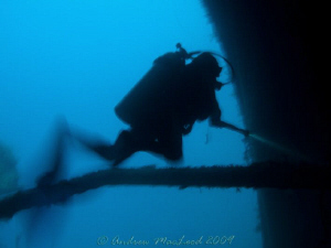 trying to get a moody shot inside a wreck - SS Coolidge V... by Andrew Macleod 